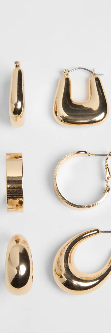 Get inspired with the Statement Trio Three Piece Earring Set, a feed-worthy gold piece that’s part of Windsor's updated and curated women’s clothing edit packed with must-have fall outfit ideas.