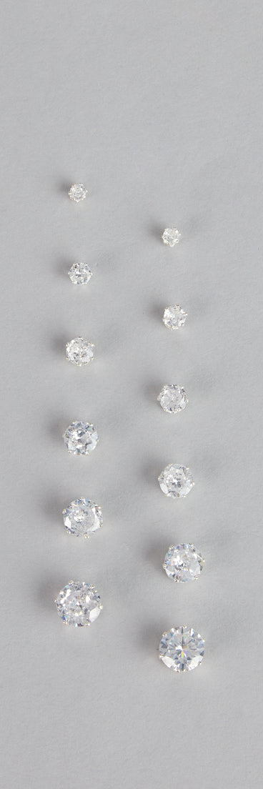 Cubic Zirconia Studs Set