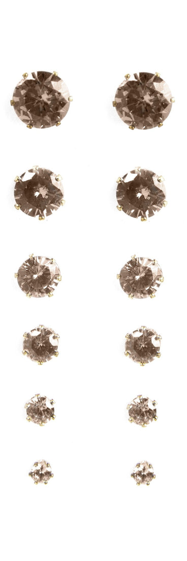 Get ready for any event with the Cubic Zirconia Studs Set, an essential start to creating a versatile outfit for women for parties, cocktail hours, or Valentine's Day events.