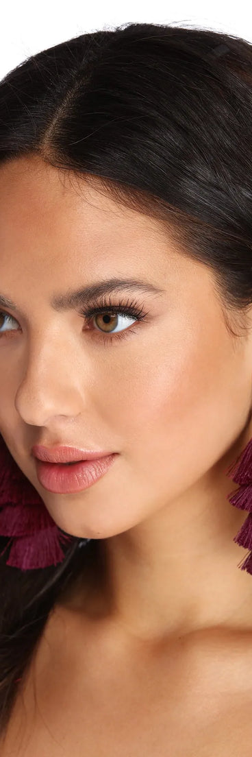 Totally Tiered Tassel Earrings