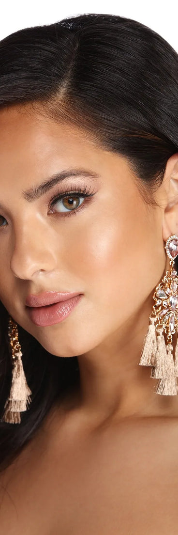 Glimmering Gemstone Earrings