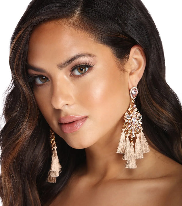 Glimmering Gemstone Earrings