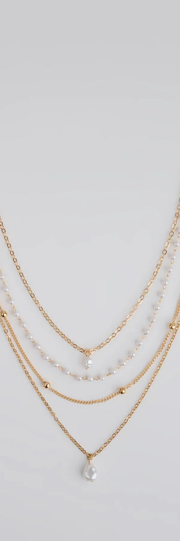 Delicately Chic Pearl Layered Necklace
