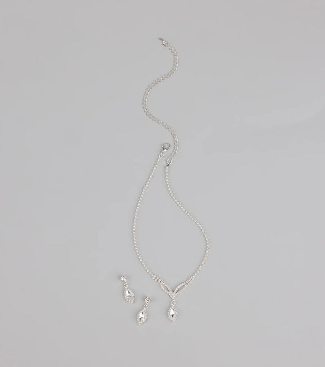 Elegance in Every Drop Necklace and Earrings Set