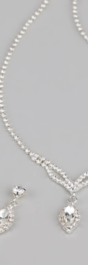 Elegance in Every Drop Necklace and Earrings Set