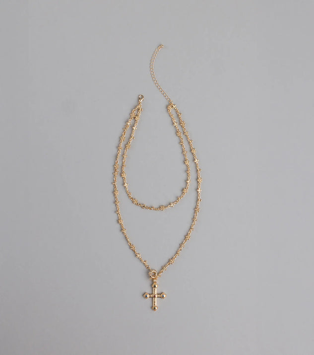 True Grace Layered Cross Necklace