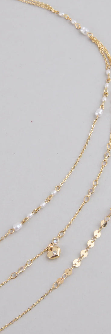 Casual Glamour Faux Pearl Belly Chain