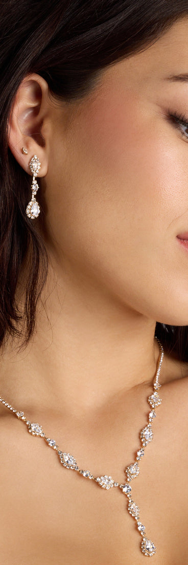 Dazzling Elegance Necklace And Earrings Set