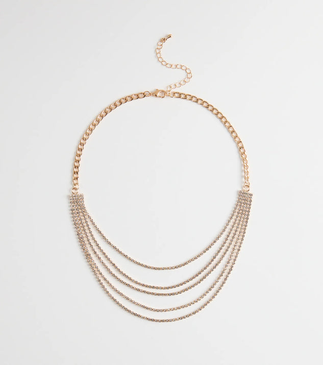 大人気新品セール ブ Perfect Girl Layered Rhinestone Necklace | Windsor 小物