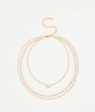 Chic Shine Rhinestone Layered Necklace