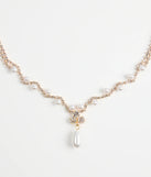 Chic Elegance Rhinestone And Pearl Necklace