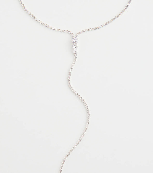 Chic Cubic Zirconia Choker Lariat Necklace | Windsor