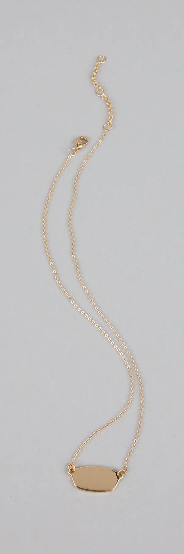 Minimal Mood Dainty Pendant Chain Necklace