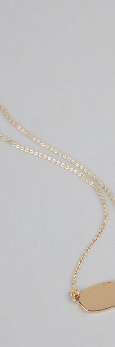 Minimal Mood Dainty Pendant Chain Necklace