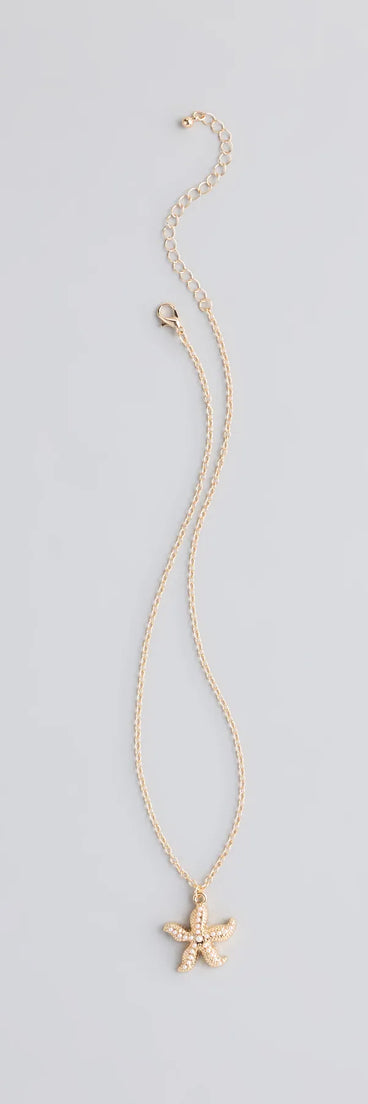 Coastal Chic Starfish Charm Necklace