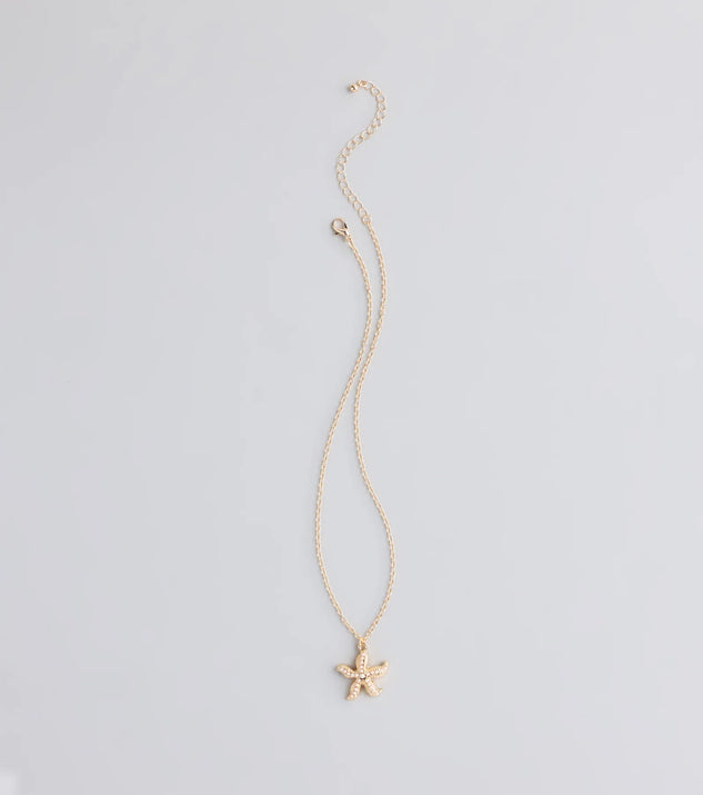 Coastal Chic Starfish Charm Necklace