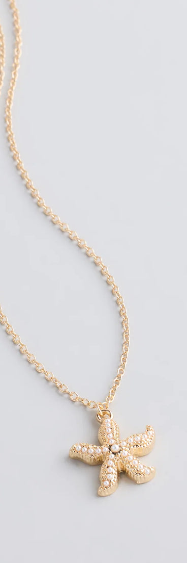 Coastal Chic Starfish Charm Necklace