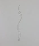 Elegantly Chic Cubic Zirconia Pendant Necklace
