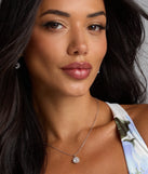 Elegantly Chic Cubic Zirconia Pendant Necklace