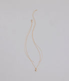 Dainty Heart Lock Charm Layered Necklace