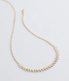 Hidden Gem Rhinestone Bar Necklace