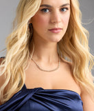 Hidden Gem Rhinestone Bar Necklace