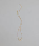 Chic Perfection Cubic Zirconia Bow Necklace