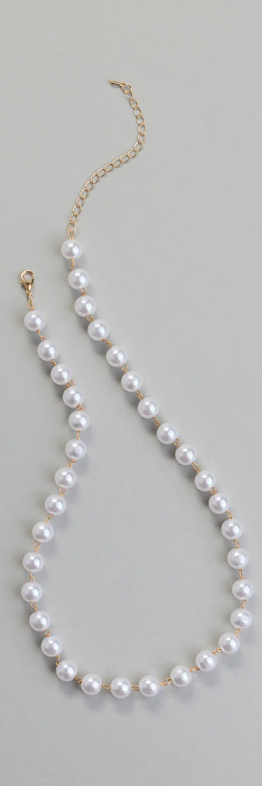 Always Classy Faux Pearl Necklace