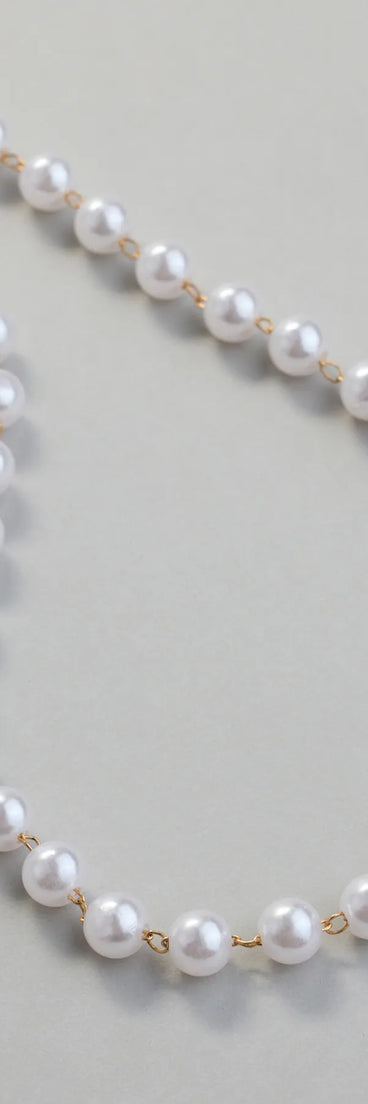 Always Classy Faux Pearl Necklace