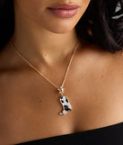 Southern Charm Faux Fur Cowboy Boot Necklace