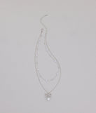 Sweet Trend Bow Pearl Layered Necklace