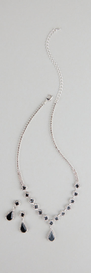 Style your vibe in seconds with the Luxe Beauty Rhinestone Necklace And Earrings Set, a fashion accessories essential that completes any outfit with ease.