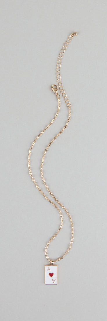 Ace Your Look Heart Pendant Necklace