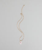 Ace Your Look Heart Pendant Necklace