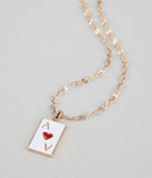 Ace Your Look Heart Pendant Necklace
