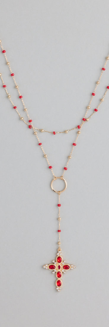 Style your vibe in seconds with the Bless Your Drama Layered Cross Necklace, a fashion accessories essential that completes any outfit with ease.