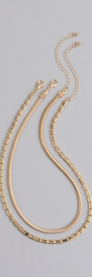 Double The Drama Layered Chain Necklace