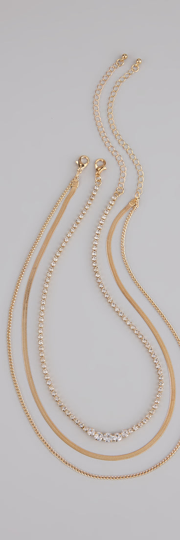 Keep It Sparkling Layered Necklace Set