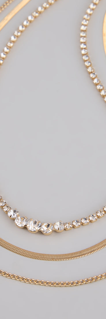 Keep It Sparkling Layered Necklace Set