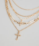 Layered Faith Chain Necklace