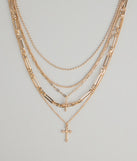Layered Faith Chain Necklace
