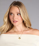Say It Bold Bubble Letter Charm Necklace