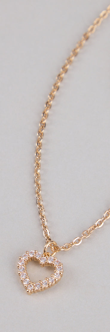 Heart For Sparkle Cubic Zirconia Necklace
