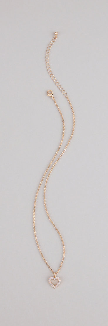 Heart For Sparkle Cubic Zirconia Necklace