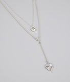 Double the Love Charm Necklace