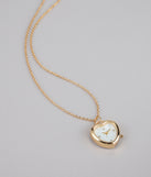 Time After Time Heart Watch Necklace