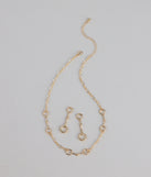 Everyday Luxe Necklace And Earrings Set