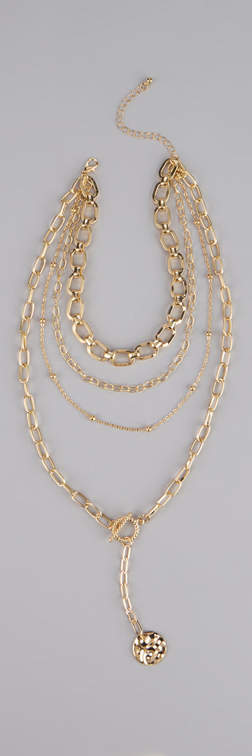 Golden Hour Drop Chain Necklace