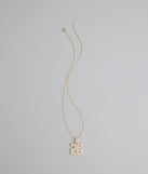 Lucky Sparkle 26 Rhinestone Charm Necklace