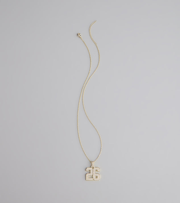 Lucky Sparkle 26 Rhinestone Charm Necklace